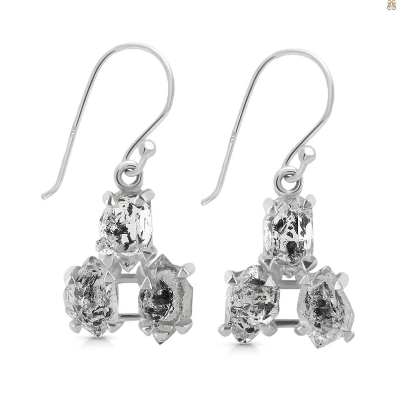 Herkimer Diamond Earring-2E HKD-3-483
