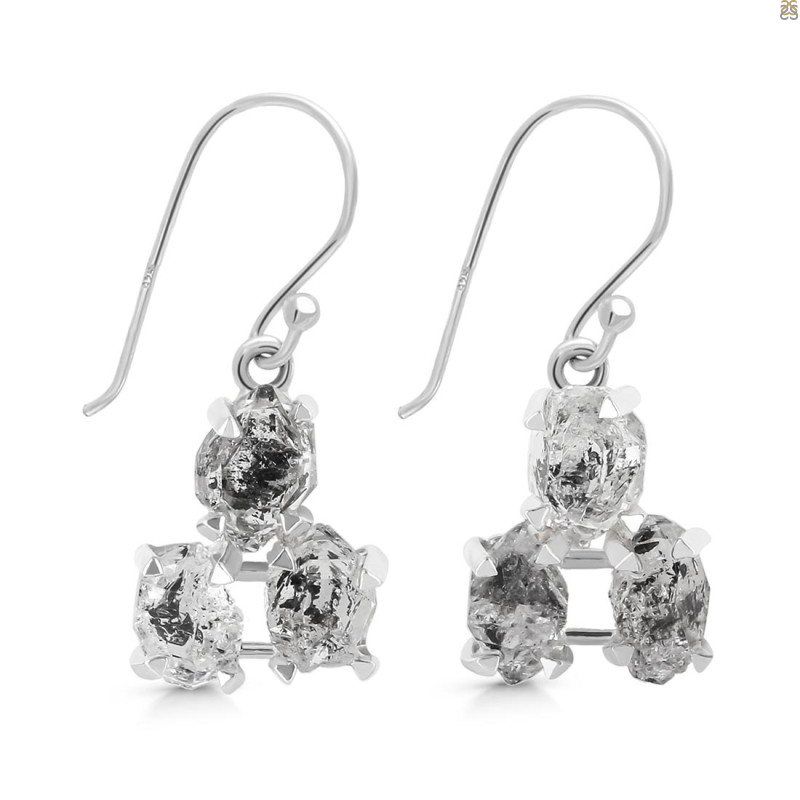 Herkimer Diamond Earring-2E HKD-3-488