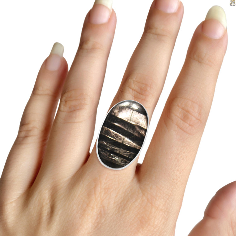 Hypersthene Adjustable Ring-R HYP-2-91