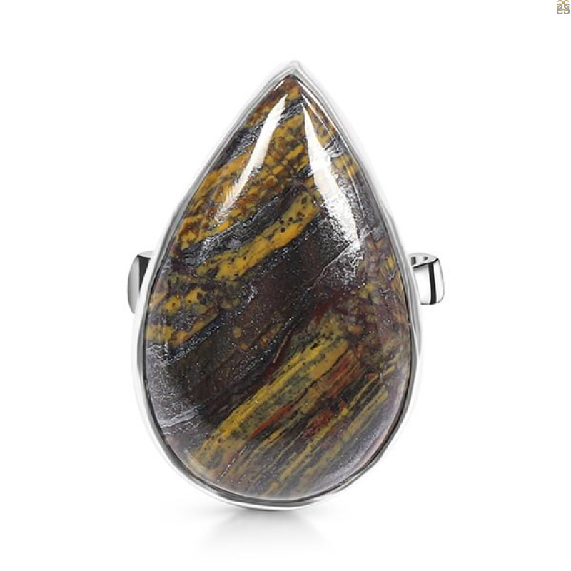 Iron Tiger Eye Adjustable Ring-ADJ-R ITE-2-35