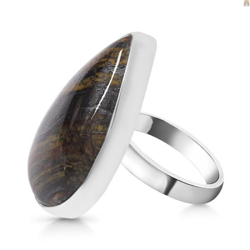 Iron Tiger Eye Adjustable Ring-ADJ-R ITE-2-35