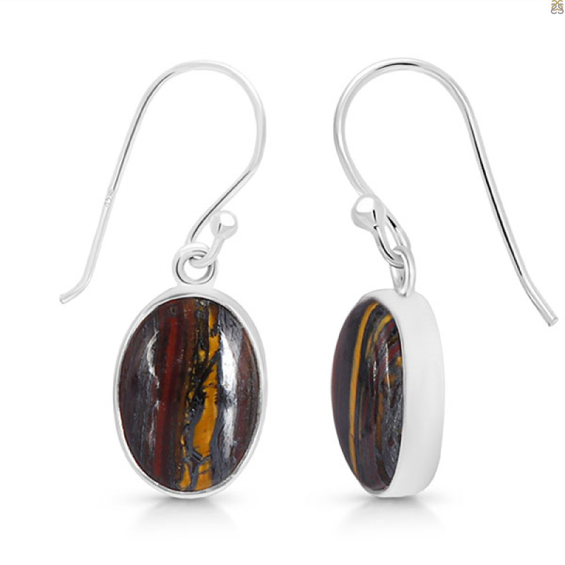 Iron Tiger Eye Earring-E ITE-3-10