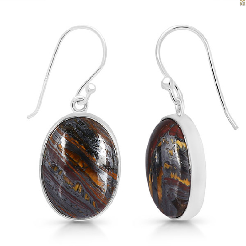 Iron Tiger Eye Earring-E ITE-3-12