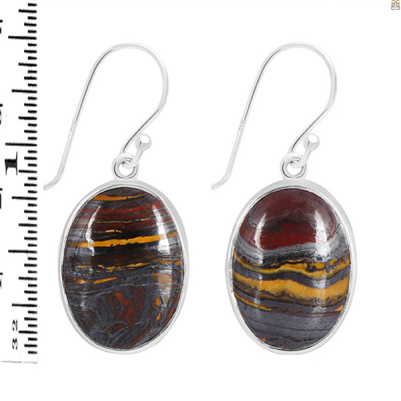 Iron Tiger Eye Earring-E ITE-3-13
