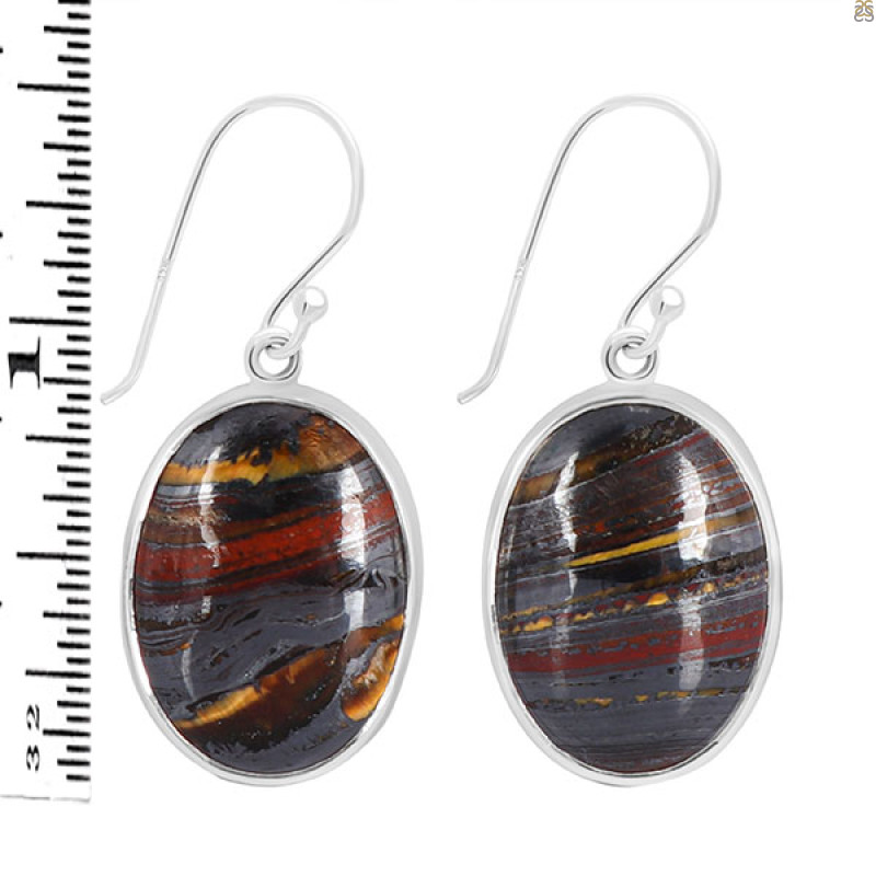 Iron Tiger Eye Earring-E ITE-3-15