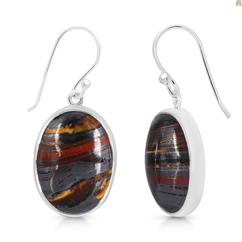 Iron Tiger Eye Earring-E ITE-3-15