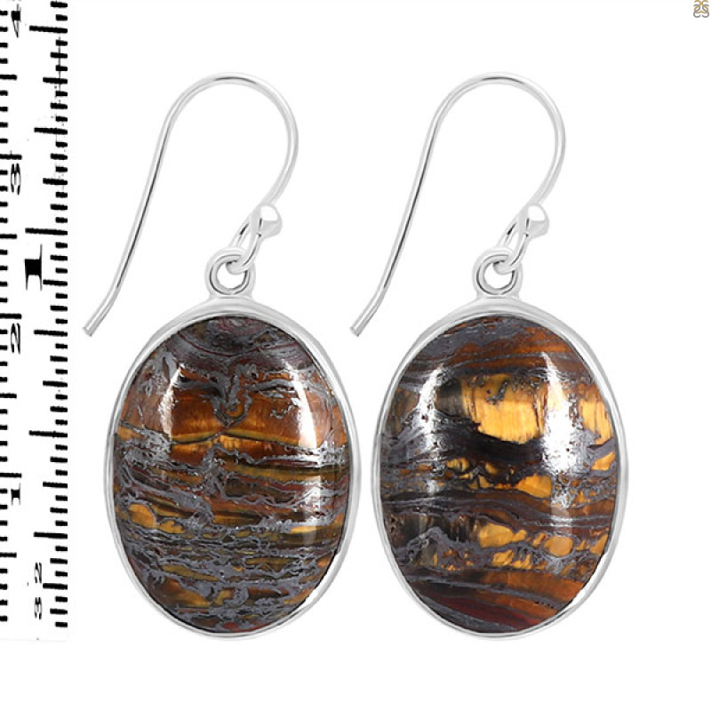Iron Tiger Eye Earring-E ITE-3-19