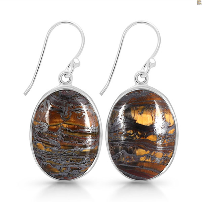 Iron Tiger Eye Earring-E ITE-3-19