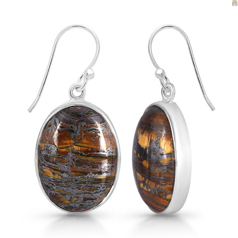 Iron Tiger Eye Earring-E ITE-3-19