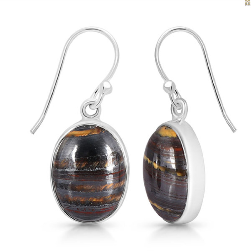 Iron Tiger Eye Earring-E ITE-3-24
