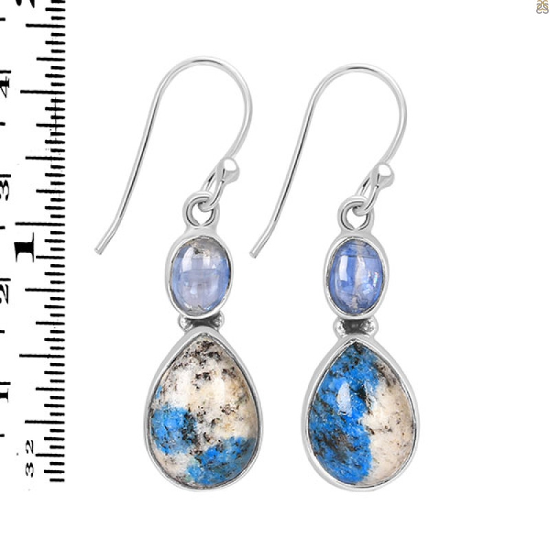 K2 Jasper/Kyanite Earring-2E K2J-3-44