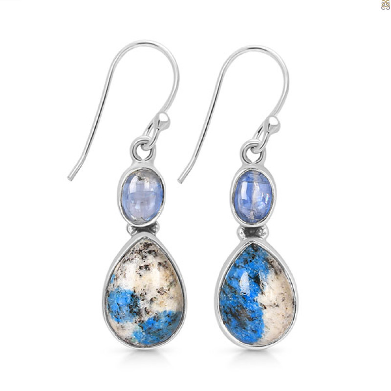 K2 Jasper/Kyanite Earring-2E K2J-3-44