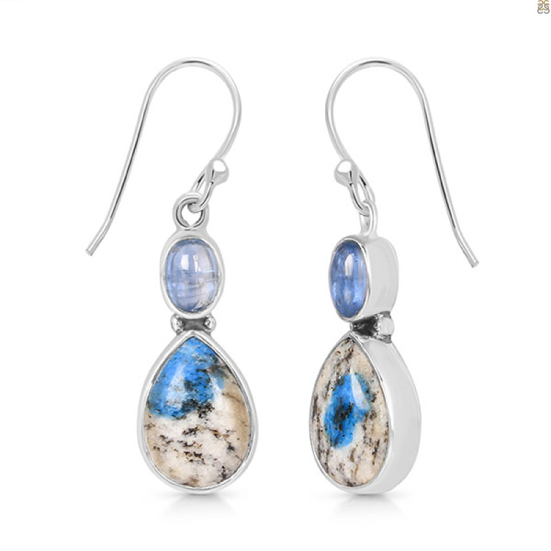 K2 Jasper/Kyanite Earring-2E K2J-3-46