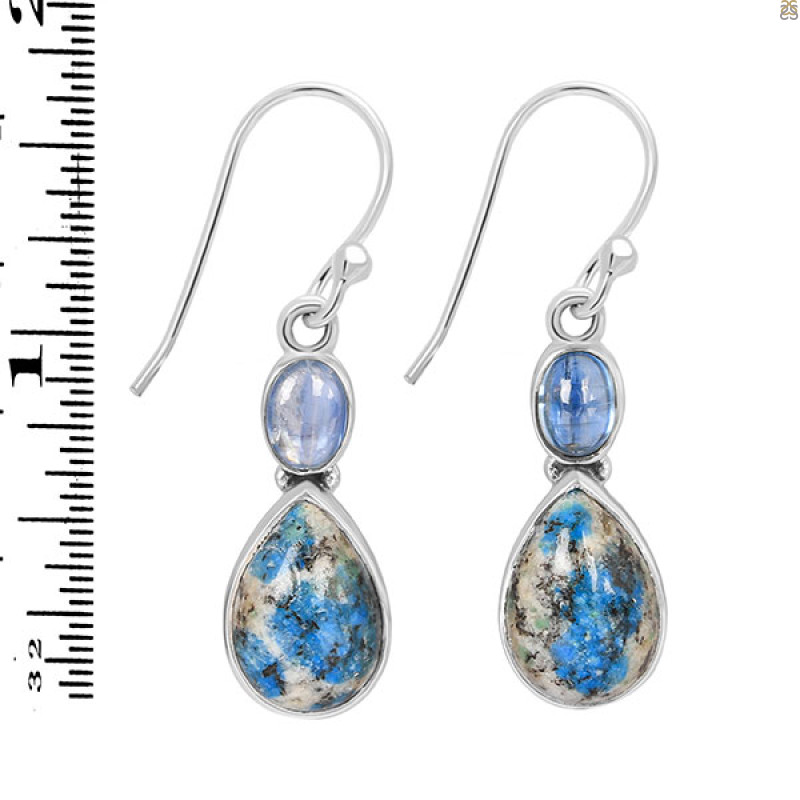 K2 Jasper/Kyanite Earring-2E K2J-3-54