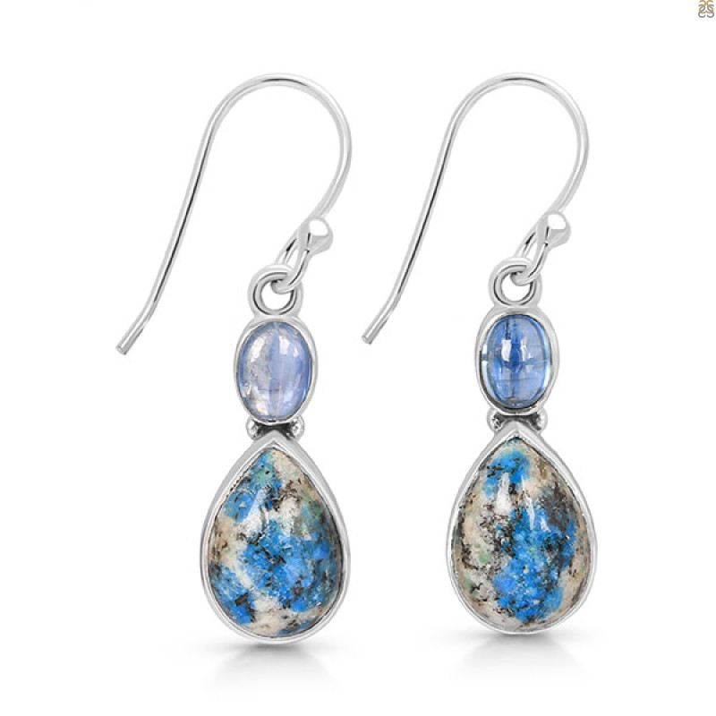 K2 Jasper/Kyanite Earring-2E K2J-3-54