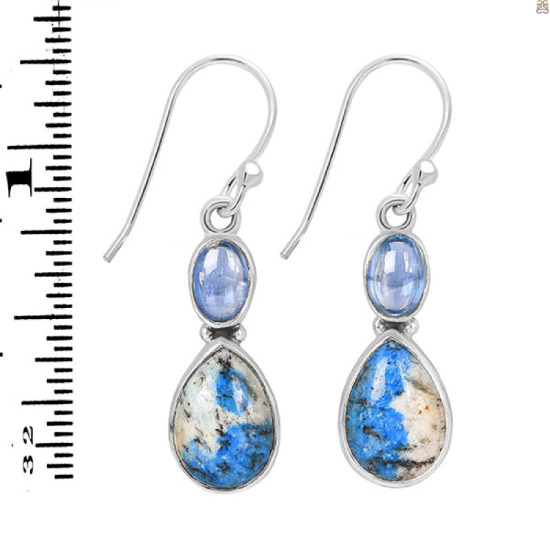 K2 Jasper/Kyanite Earring-2E K2J-3-55