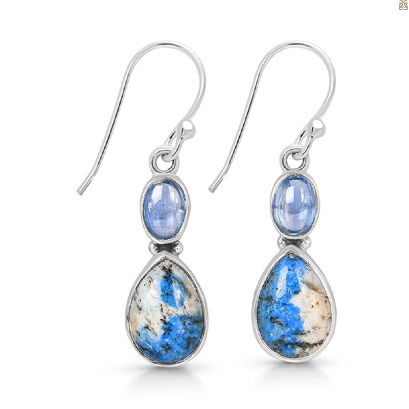 K2 Jasper/Kyanite Earring-2E K2J-3-55