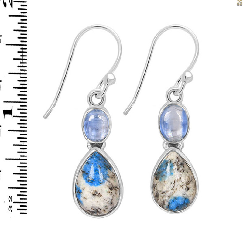 K2 Jasper/Kyanite Earring-2E K2J-3-56