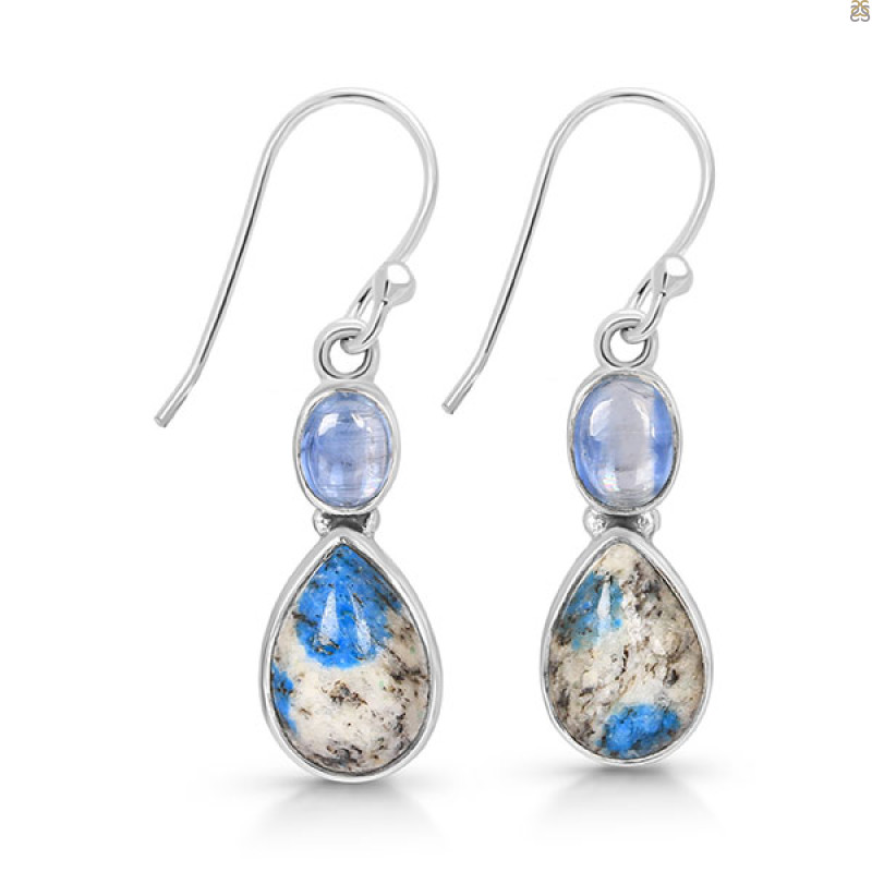 K2 Jasper/Kyanite Earring-2E K2J-3-56