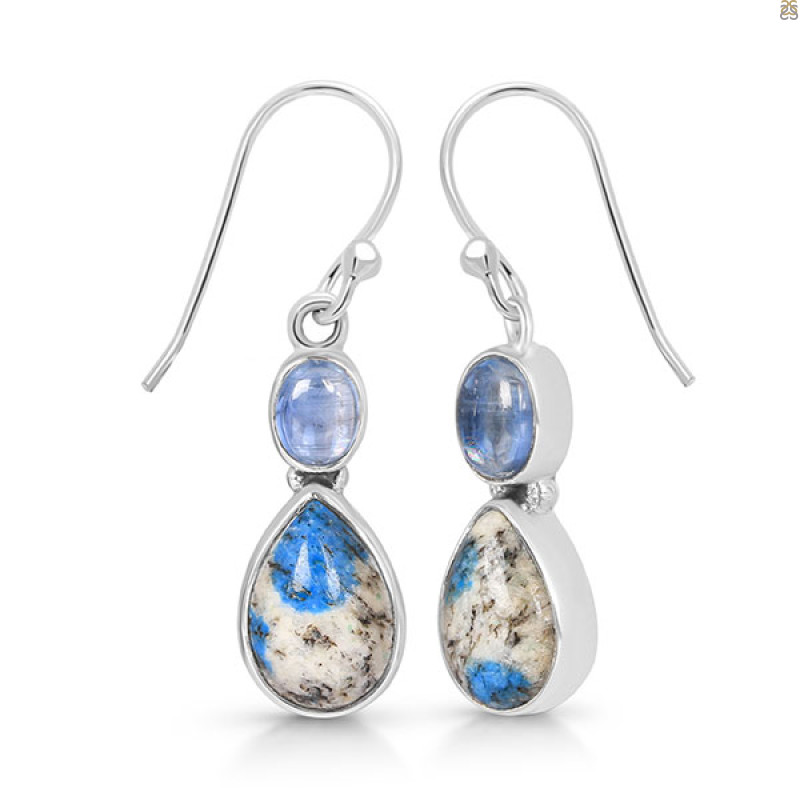 K2 Jasper/Kyanite Earring-2E K2J-3-56