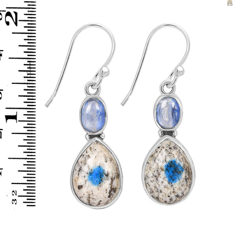 K2 Jasper/Kyanite Earring-2E K2J-3-58