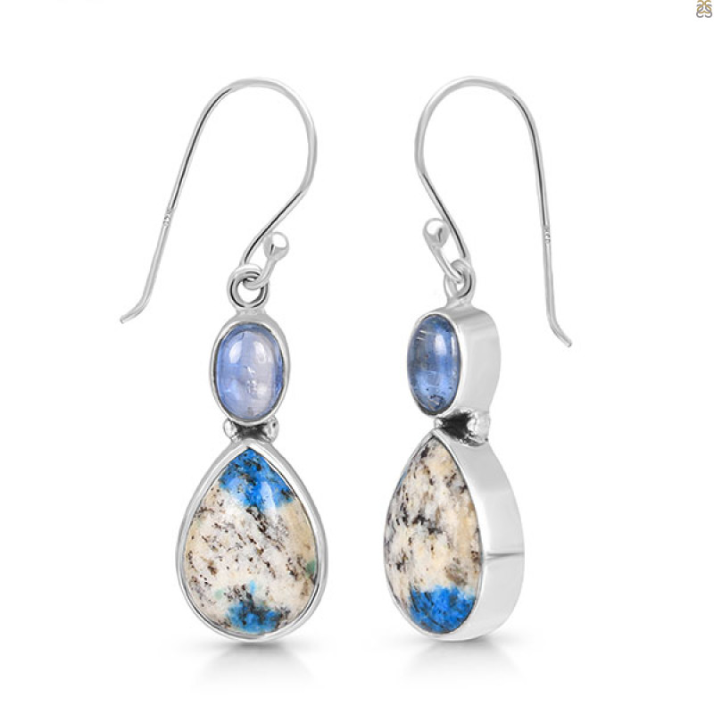 K2 Jasper/Kyanite Earring-2E K2J-3-62