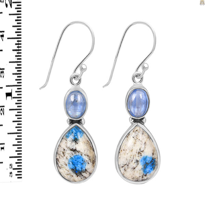 K2 Jasper/Kyanite Earring-2E K2J-3-66