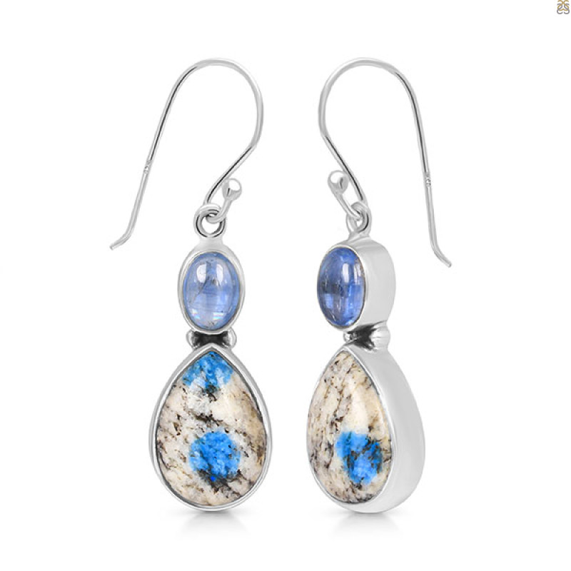 K2 Jasper/Kyanite Earring-2E K2J-3-66