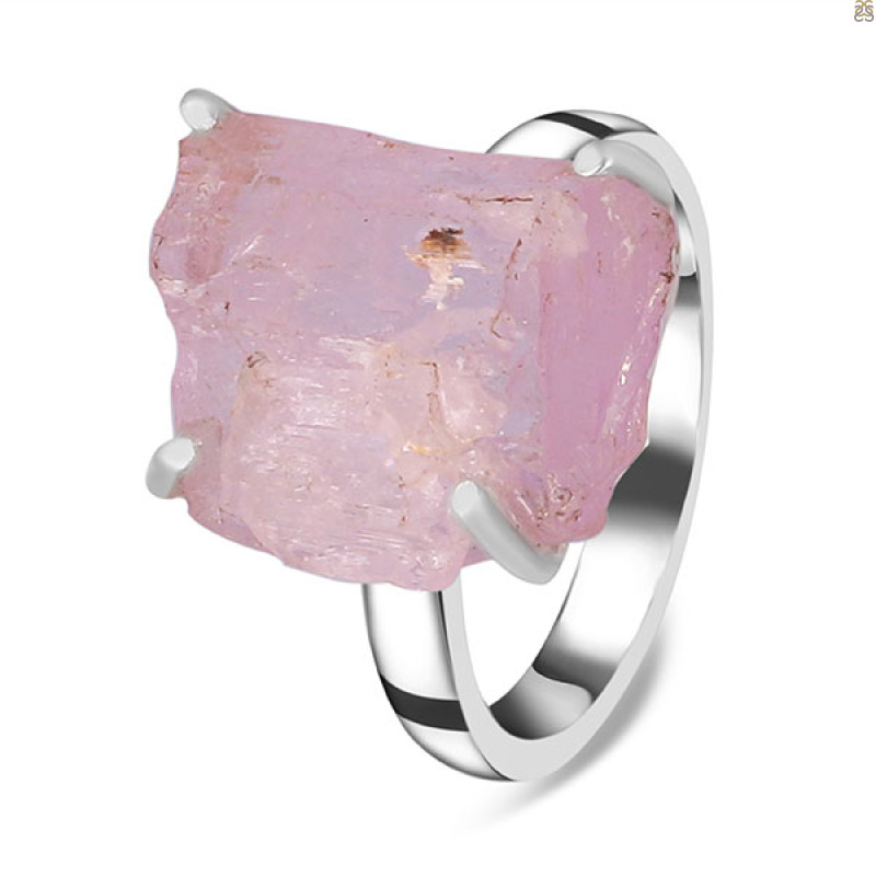 Kunzite Rough Ring-R-Size-8 KNZ-2-10