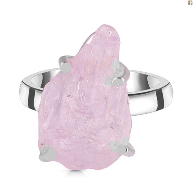 Kunzite Rough Ring-R-Size-5 KNZ-2-105