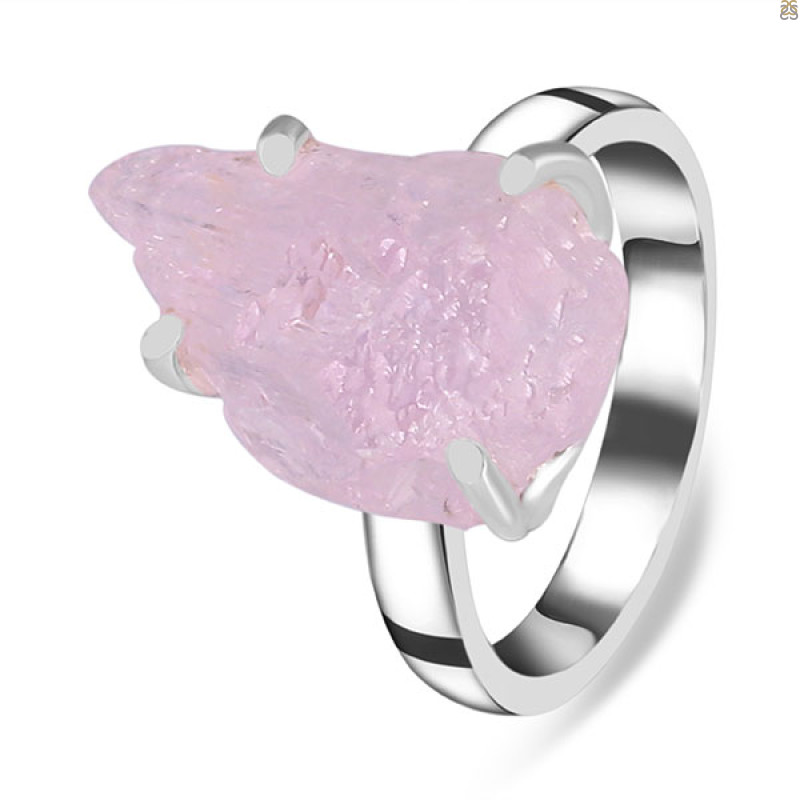 Kunzite Rough Ring-R-Size-5 KNZ-2-105