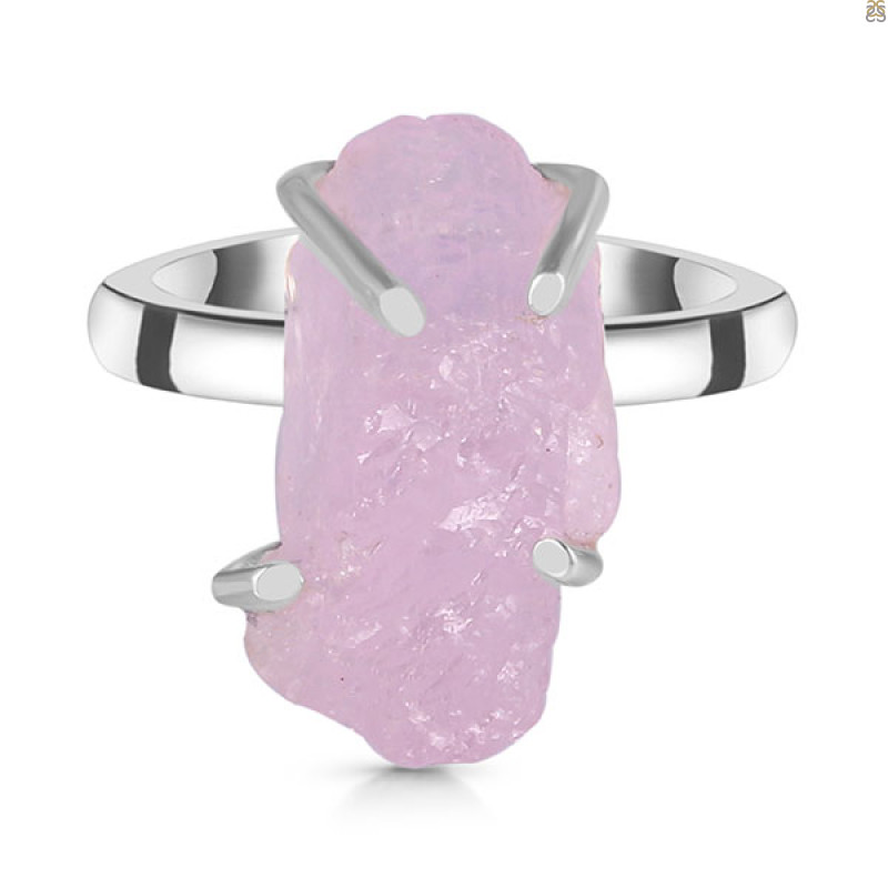 Kunzite Rough Ring-R-Size-8 KNZ-2-109