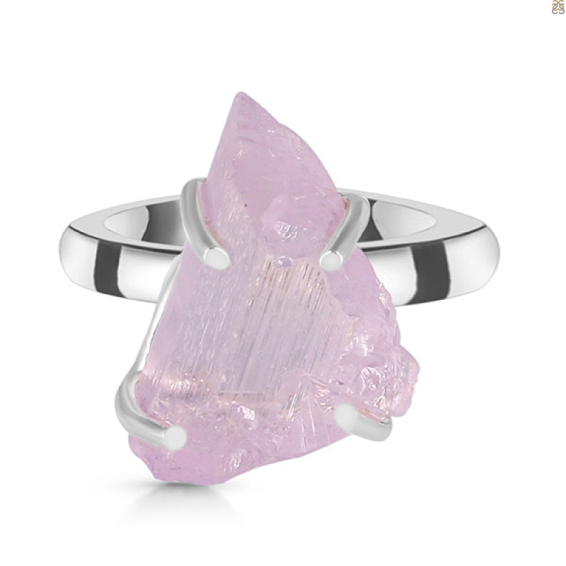 Kunzite Rough Ring-R-Size-9 KNZ-2-115