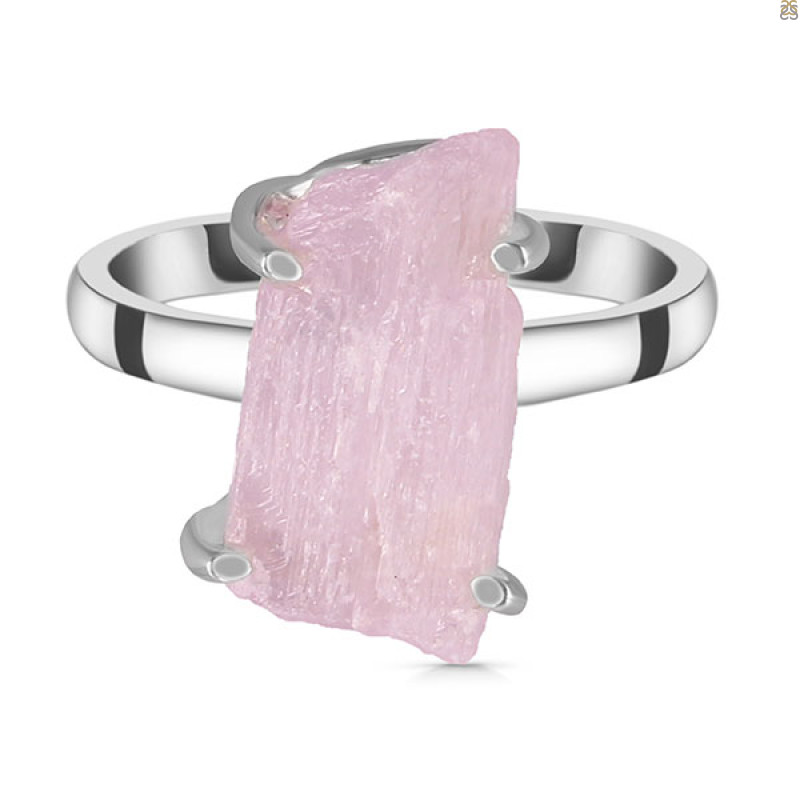 Kunzite Rough Ring-R-Size-9 KNZ-2-12