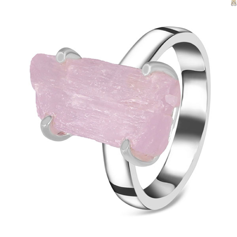 Kunzite Rough Ring-R-Size-9 KNZ-2-12