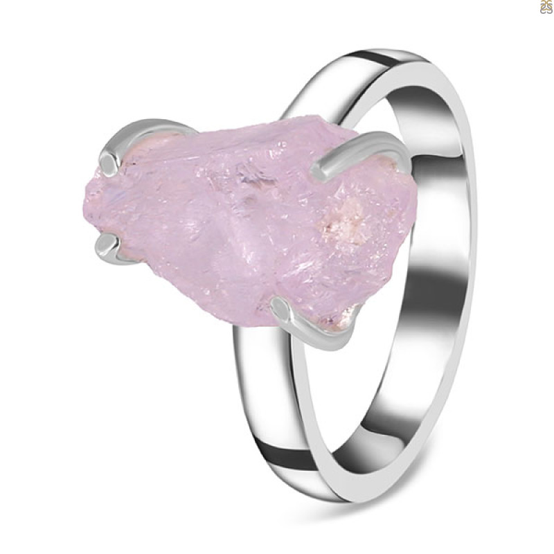 Kunzite Rough Ring-R-Size-7 KNZ-2-127