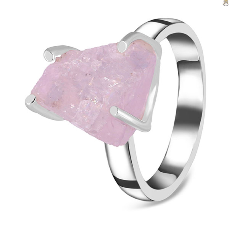 Kunzite Rough Ring-R-Size-5 KNZ-2-134