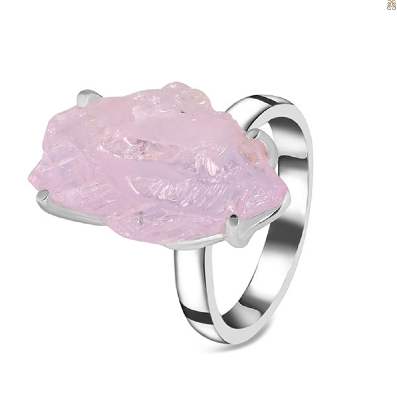 Kunzite Rough Ring-R-Size-9 KNZ-2-135