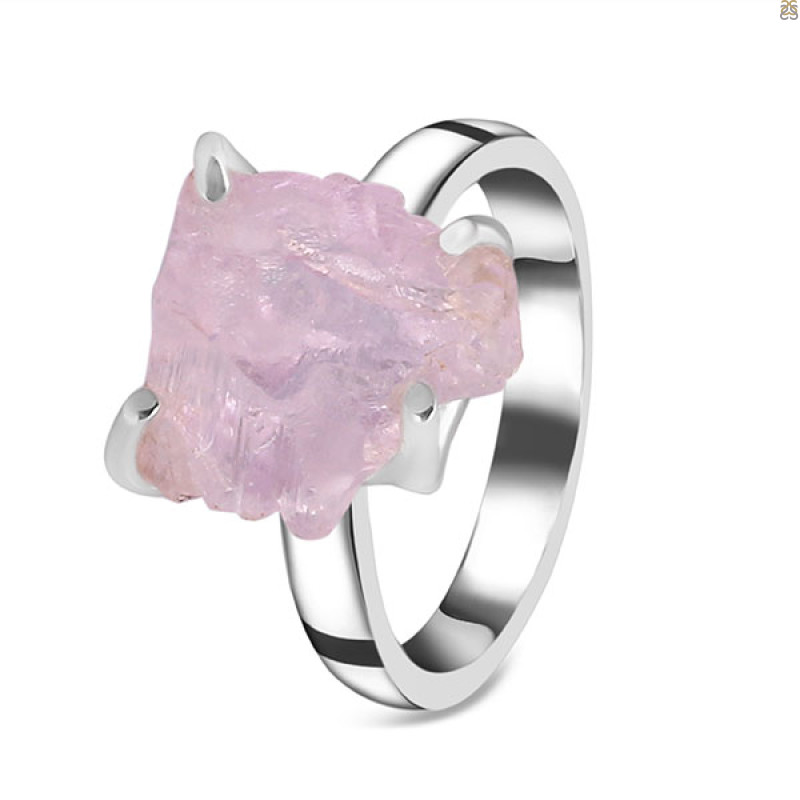 Kunzite Rough Ring-R-Size-6 KNZ-2-137
