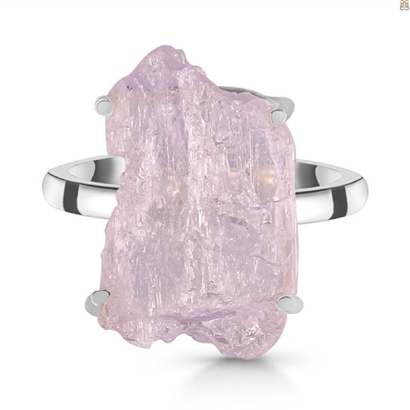 Kunzite Rough Ring-R-Size-9 KNZ-2-145