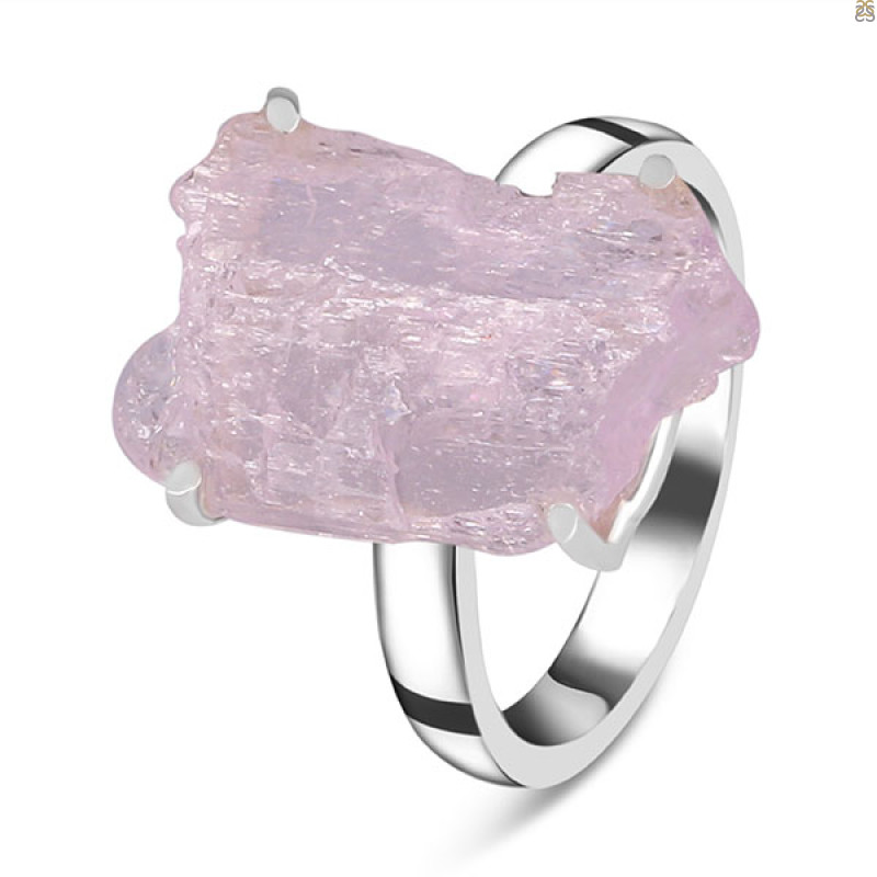 Kunzite Rough Ring-R-Size-9 KNZ-2-145