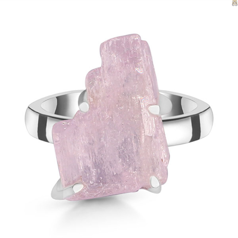Kunzite Rough Ring-R-Size-9 KNZ-2-146