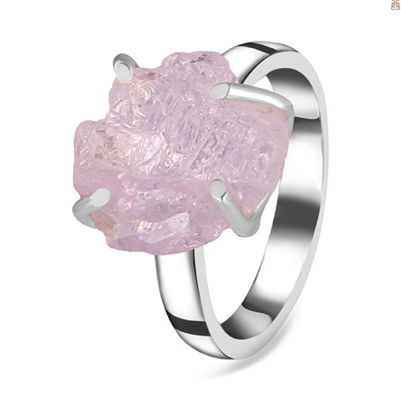 Kunzite Rough Ring-R-Size-6 KNZ-2-154