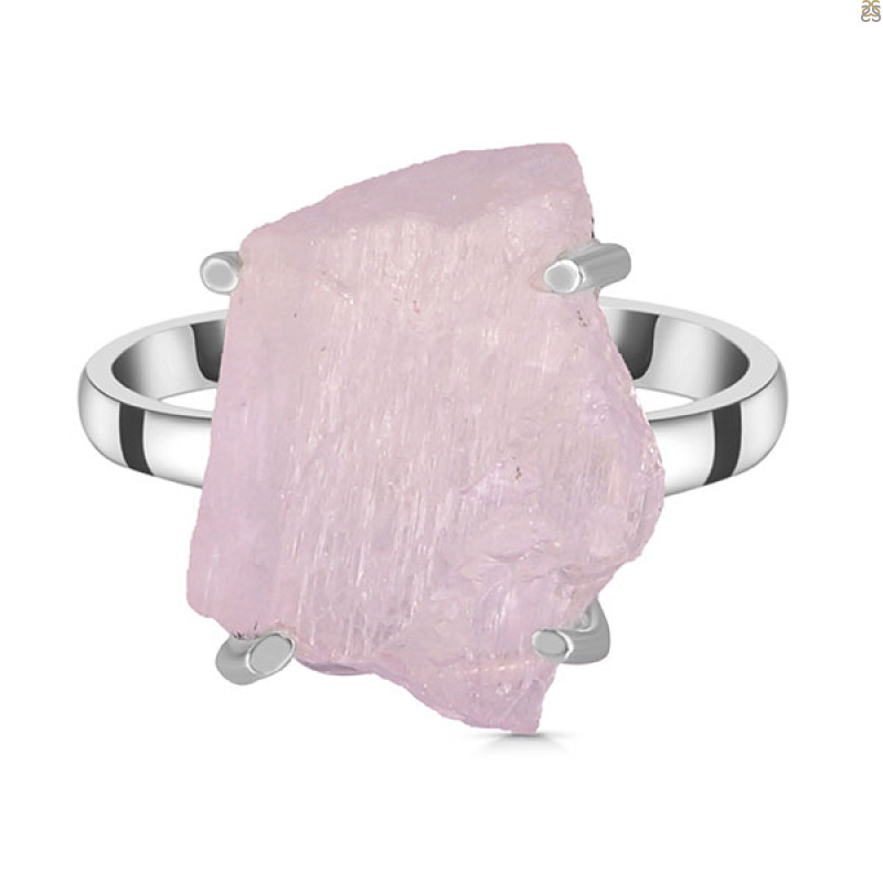 Kunzite Rough Ring-R-Size-9 KNZ-2-16