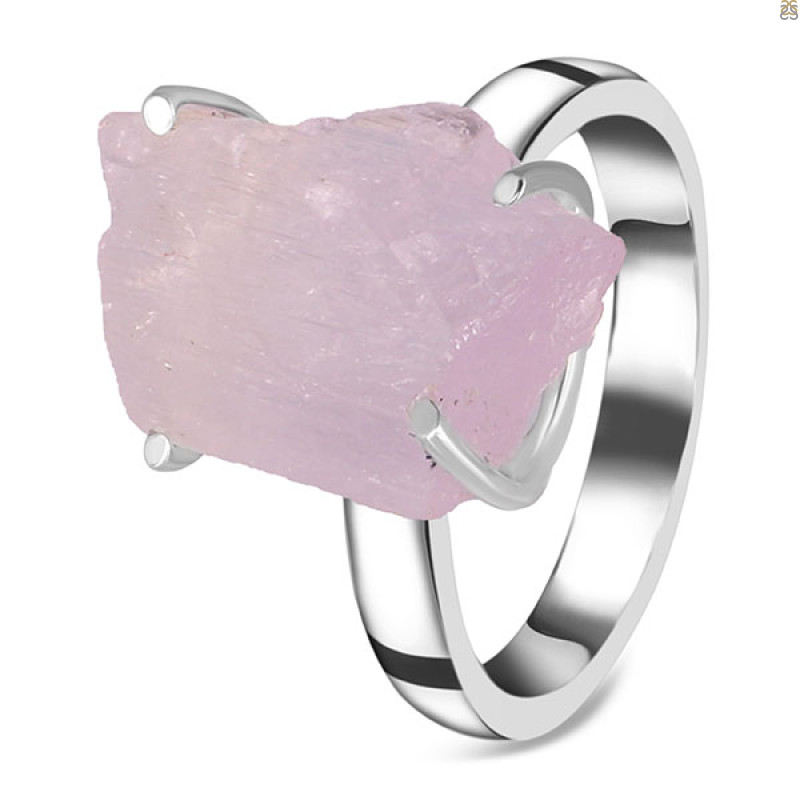 Kunzite Rough Ring-R-Size-9 KNZ-2-16