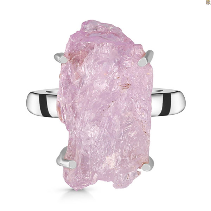 Kunzite Rough Ring-R-Size-10 KNZ-2-161