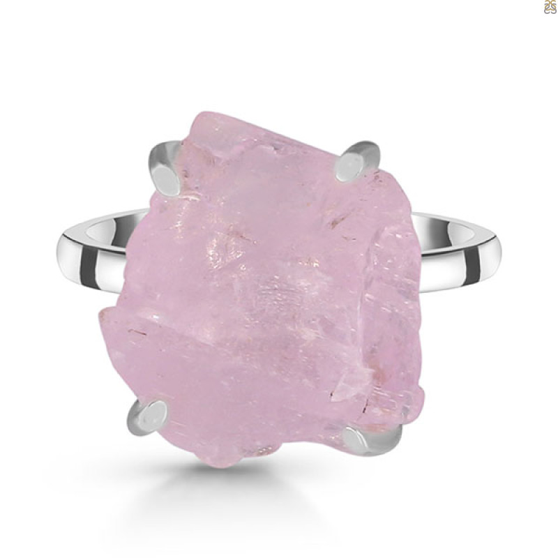 Kunzite Rough Ring-R-Size-5 KNZ-2-164