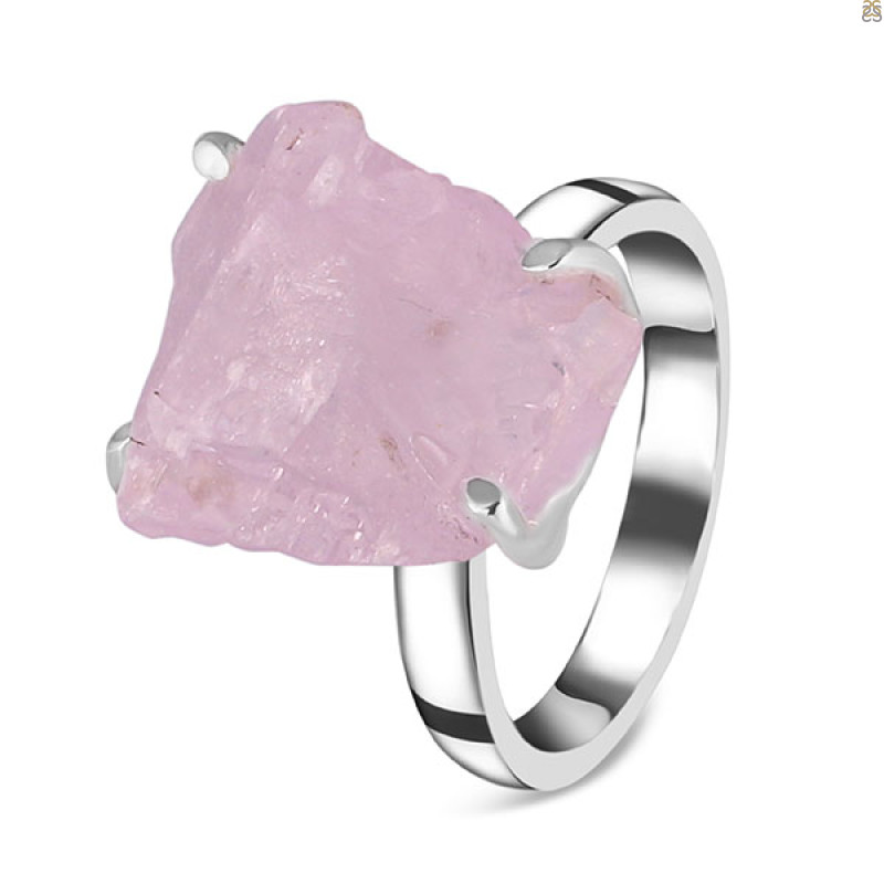 Kunzite Rough Ring-R-Size-5 KNZ-2-164