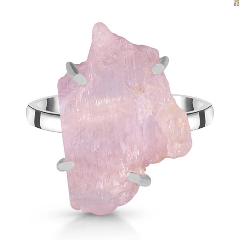 Kunzite Rough Ring-R-Size-10 KNZ-2-168