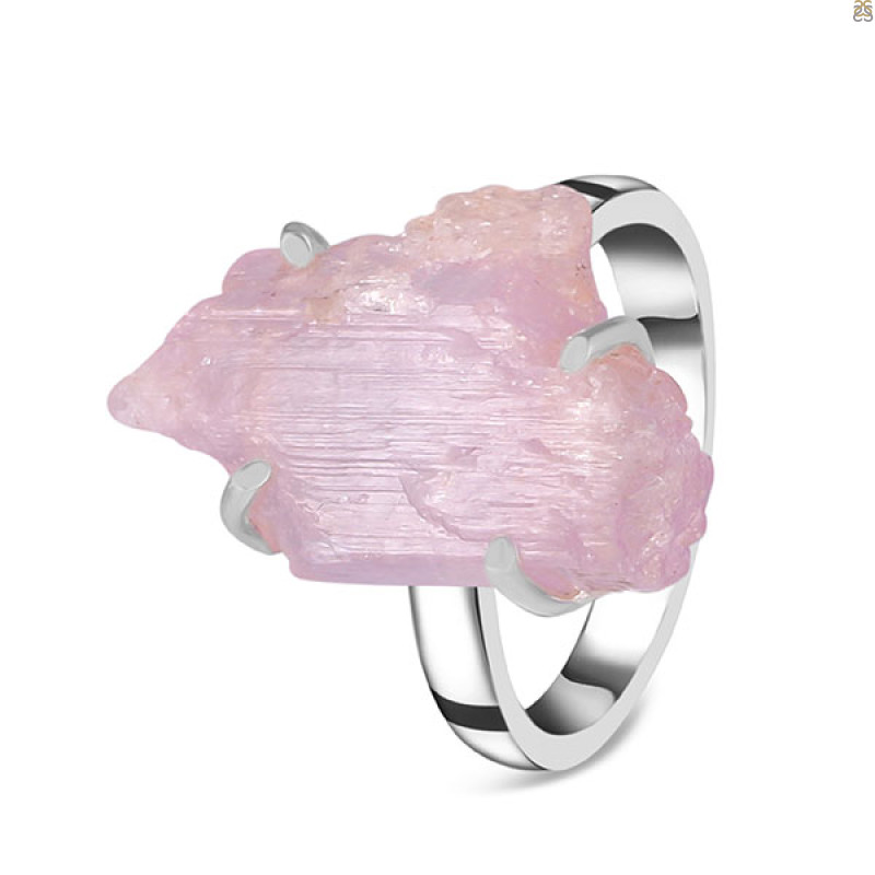 Kunzite Rough Ring-R-Size-10 KNZ-2-168